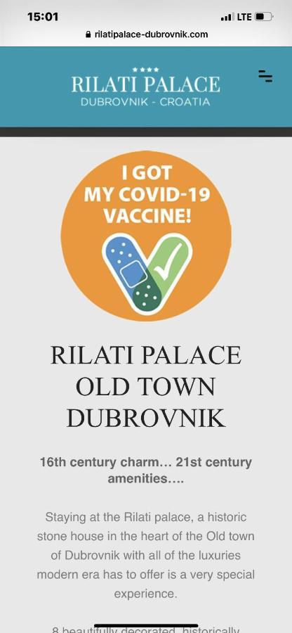 Rilati Old Town Palace 4 Dubrovnik Eksteriør bilde